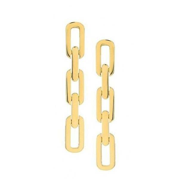 Navarra Gold 3 Link Dangle Earrings - 1